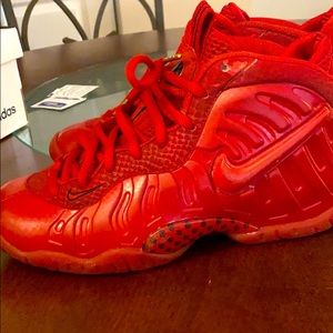 Nike Little Posite Pro GS 'Red October' sneakers